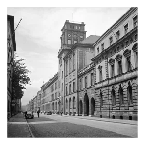 View to the Technical University at Munich, Germany, 1937