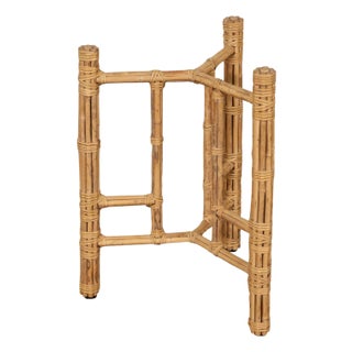McGuire Bamboo Rattan Table Base For Sale