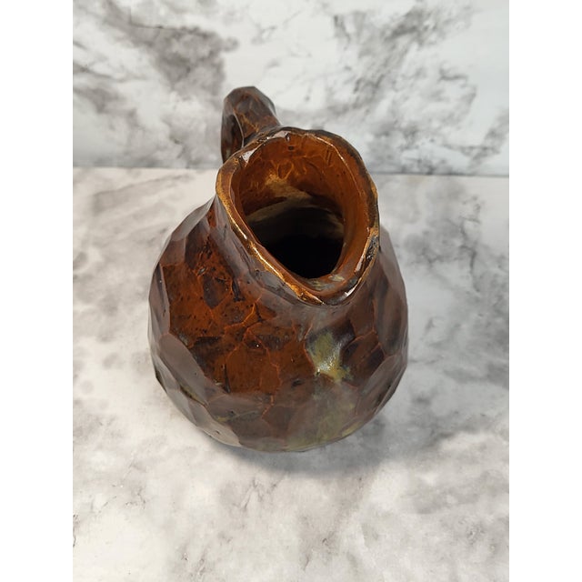 1940s Rustic Turkish Pottery Small Jug/Creamer For Sale In San Francisco - Image 6 of 15
