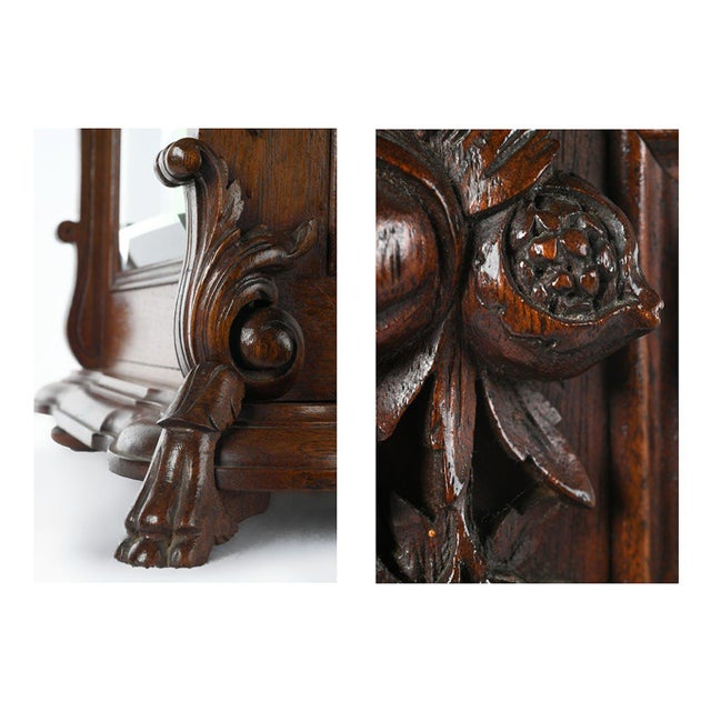 1920s Carved Wooden Liquor Buffet, 1920s For Sale - Image 5 of 8