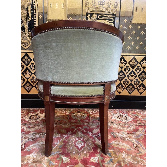 Louis Xvi Style Office Armchair For Sale - Image 6 of 8