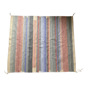 Vintage Abstract Stripe Gerald Johnson Hand Loomed Rug