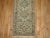 Late 20th Century Late 20th Century Narrow Rustic Persian Heriz Runner Ivory Brown Blue Tones For Sale - Image 5 of 6