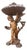 Italian Baroque Putti Statue in Walnut, 1860 For Sale