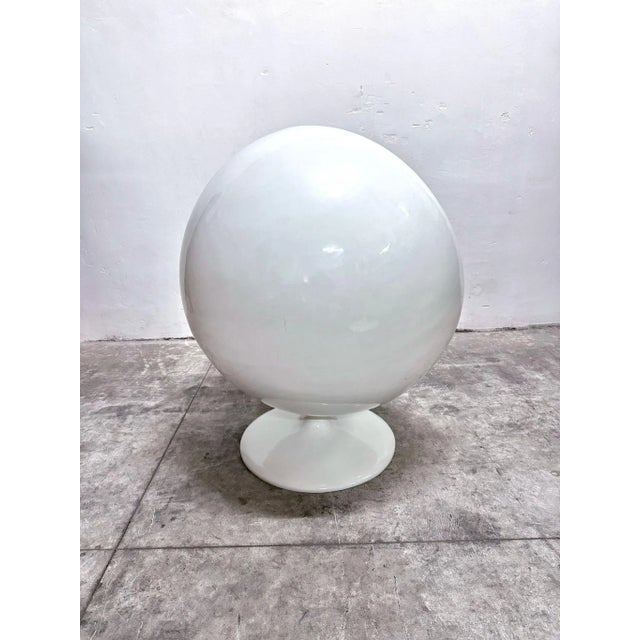 Textile Ball Chair Armchair attributed to Eero Aarnio, 1980s For Sale - Image 7 of 8