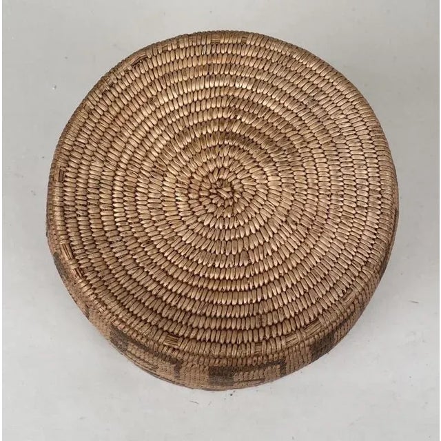 Antique 19th Century Native American Indian Style Woven Basket For Sale - Image 11 of 13