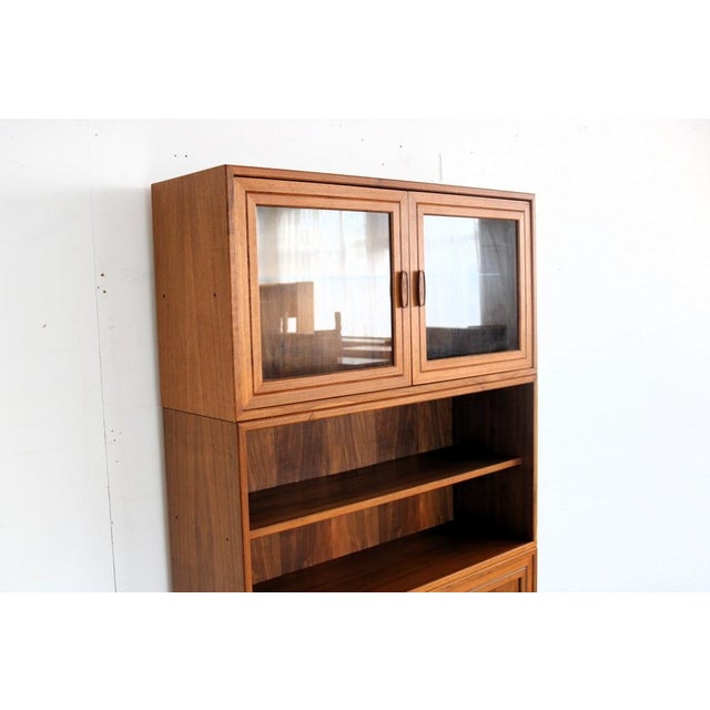 Vintage Modular Wall Cabinet in Glass and Teak, 1960s For Sale - Image 6 of 18