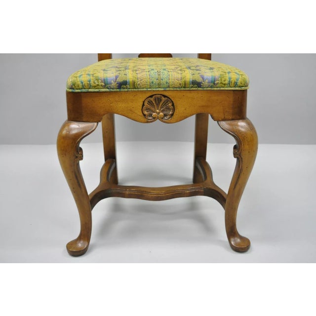 Mid 20th Century Italian Baroque Swedish Rococo Style High Back Dining Side Chairs - Set of 4 For Sale - Image 4 of 11