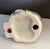 1990s Vintage Chinese Blue and White Floral Ceramic Cat Figurine For Sale - Image 5 of 7