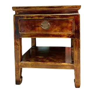 Asian 1980s' Distressed Side Table For Sale