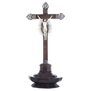 Indo-Portuguese Crucified Jesus Christ, 17th Century For Sale