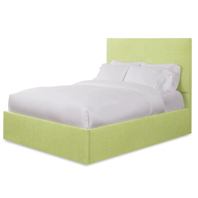 This listing includes the entire bedframe, including the headboard, rails, and footboard. From Chairish's line of bespoke...