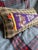 American Utah Rodeo Cowboy Vintage Pennant on New Woven Plaid Throw Pillow For Sale - Image 3 of 4