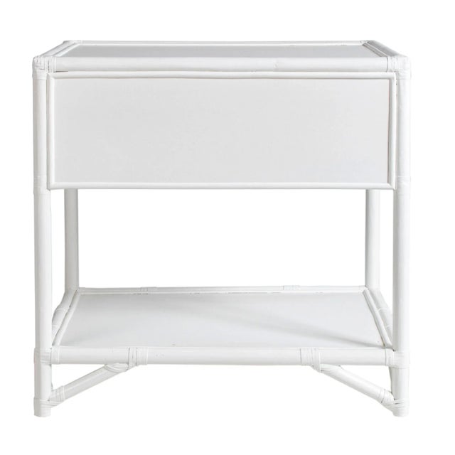 Not Yet Made - Made To Order Olympia One-Drawer Nightstand in White For Sale - Image 5 of 7