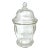 1950s Glass Biscuit Jar With Lid For Sale