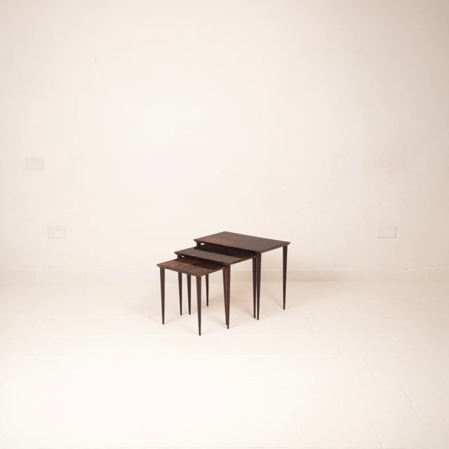 Model 764 Nesting Tables by Aldo Tura for Tura Milano, 1950, Set of 3 For Sale - Image 10 of 18