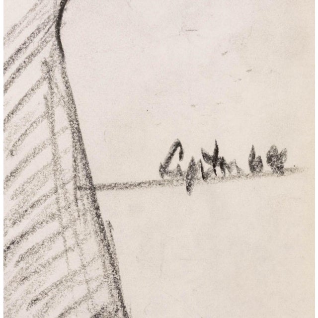 Seymour Lipton Sculpture Study Sketch, 1964 For Sale - Image 4 of 5