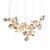 Gold Dune 20 Cluster Chandelier with Shades in Gold Metallic Tone by Daniel Becker for Moss Objects For Sale - Image 8 of 8