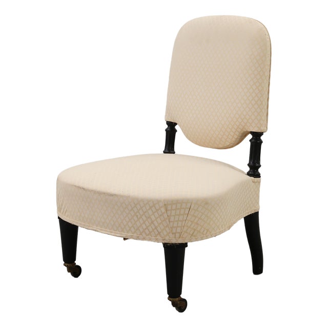 Low Napoleon III Chair, France, 19th Century For Sale