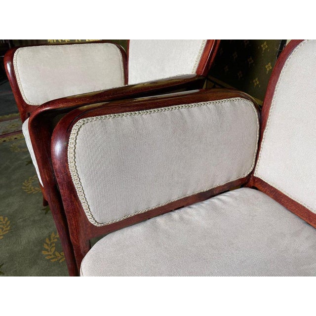 Gold Set of Armchairs from Thonet For Sale - Image 8 of 11