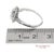 Vintage Platinum 900 Natural Diamond Milgrain Oval Shape Engagement Band Ring, Size 7 For Sale - Image 10 of 10