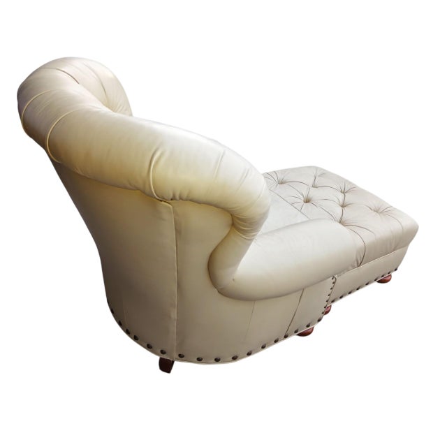 Flexsteel Timeless American Style and Benchmade Craftsmanship of a Writer's Club Chair and Ottoman. For Sale - Image 4 of 12
