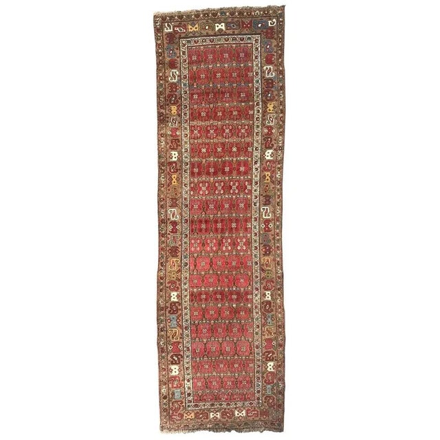 Long 19th Century Kurdish Rug For Sale - Image 15 of 15