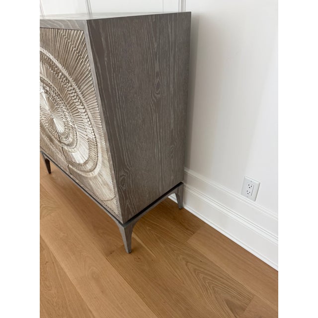 Wood John-Richard Cosmos Solid Wood Accent Cabinet For Sale - Image 7 of 7