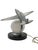1980s Art Deco Machined Age Aluminum Fighter Airplane Table Lamp by Sarsaparilla For Sale - Image 4 of 11