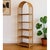White Vintage 1970s Arched Rattan & Cane Étagère, Four-Tier Shelf For Sale - Image 8 of 18