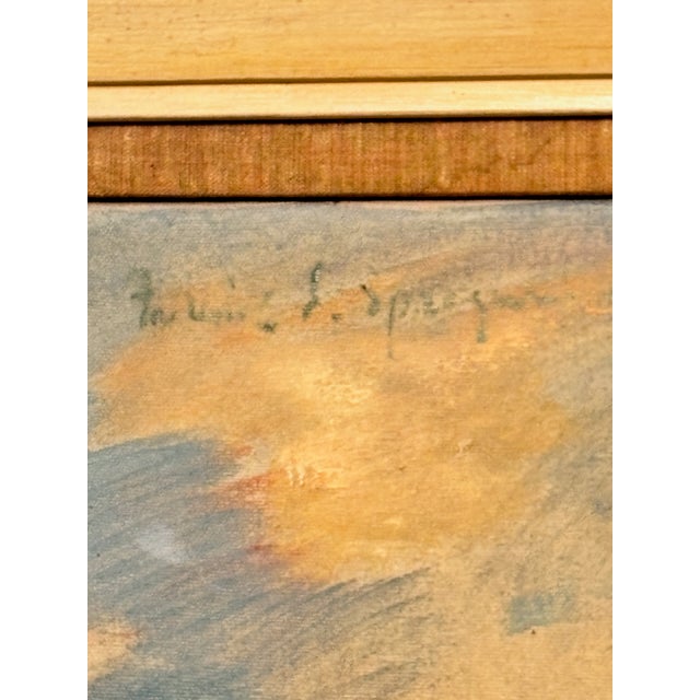 Large Oil Painting of a Handsome Muscular Man, Signed Fredrick Spraque 1949 For Sale In San Francisco - Image 6 of 9