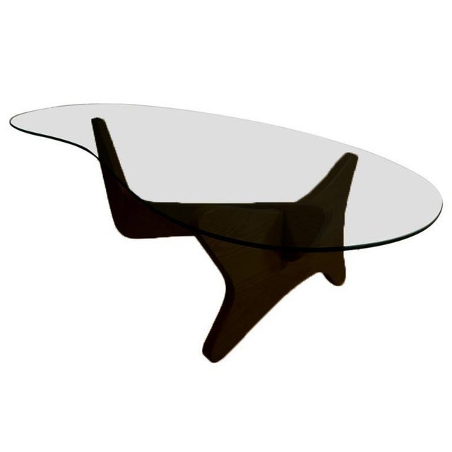 Mid Century Noguchi Style Biomorphic Airplane Coffee Table