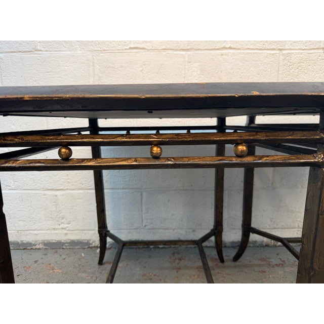 Vintage Maitland-Smith Metal Geometric End Tables, Pair For Sale - Image 12 of 17