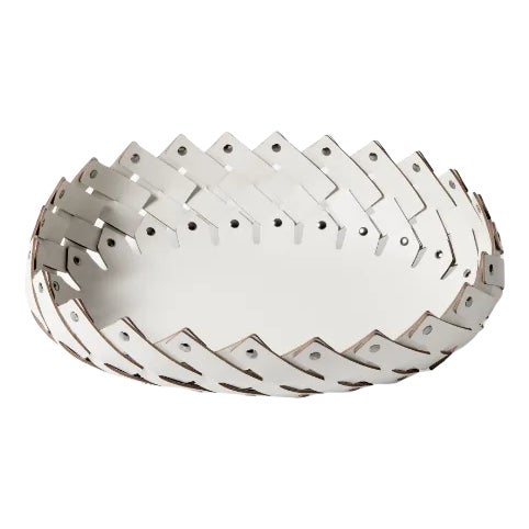 Leather Almeria Oval Basket For Sale