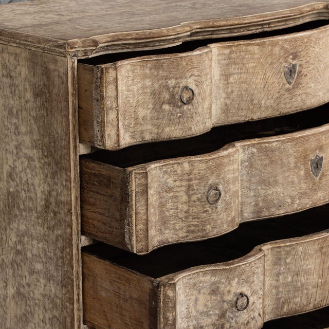18th C. Danish Baroque Arbalète Shaped Commode in Original Patina For Sale - Image 17 of 17