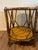 1980’s Vintage Maitland-Smith Faux Bamboo table with embossed leather top in the British Colonial style. This Bi-level...