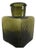 Antique Olive Green Square Inkwell For Sale