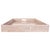 Boho Chic Artifacts Rattan Square Serving Ottoman Trays with Glass Insert in White, Large For Sale - Image 3 of 3