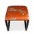 Transitional Scalamandre Maison by Port 68 Medallion Black with Leaping Cheetah Clementine Single Bench For Sale - Image 3 of 4