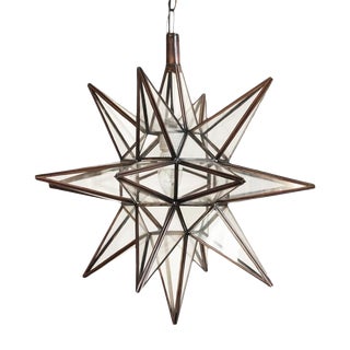 Moravian Star Lantern Clear For Sale