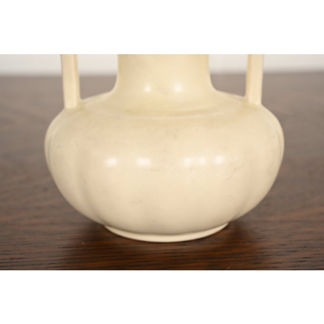 Rookwood Pottery Arts & Crafts Glazed Ceramic Handled Vase, 1932 For Sale - Image 9 of 13