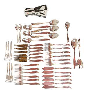 Polish Cutlery Set for Six by Hefra Amerykański, 1990s, Set of 40