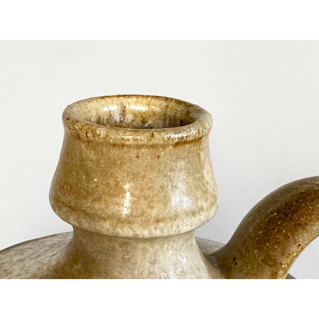 Beige Hand-Thrown Studio Ceramic Vases by Rudi Stahl, Germany, 1970s, Set of 2 For Sale - Image 8 of 15