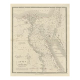 Egypt and Arabia Petraea Nile Map, 1815 For Sale