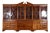 Large English Georgian Mahogany Breakfront Library Bookcase Set, 1790 For Sale