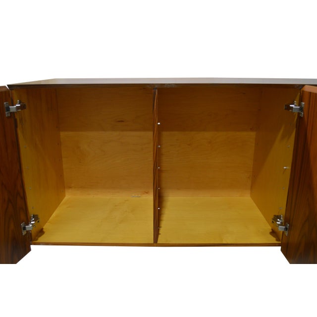 Fine Teak Wall Mounted Credenza For Sale - Image 10 of 11