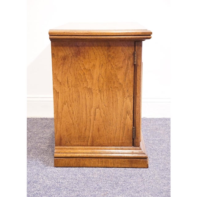 Burlington House Pecan Spanish Mediterranean Revival 28" Cabinet Nightstand 80-410 For Sale - Image 9 of 10