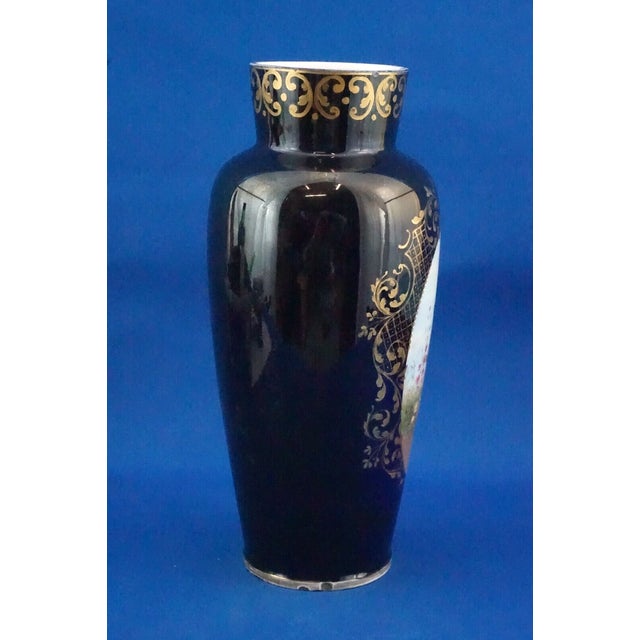 1920s Vintage Empire Hand-Painted Porcelain Vase from Fischer J. Manufactory, 1920s For Sale - Image 5 of 18