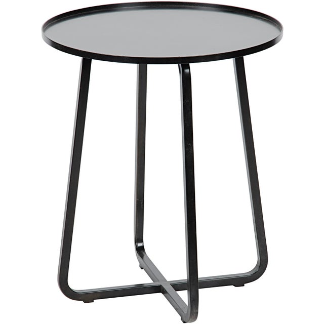 This simple yet sophisticated tray-top side table has been expertly handcrafted of metal. Unobtrusive yet still so lovely,...