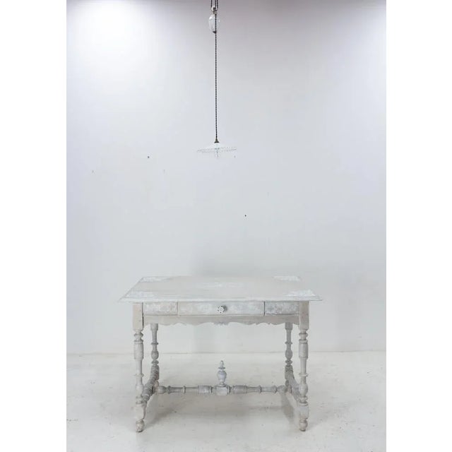 19th Century French Louis XIII Oak Writing Table For Sale - Image 5 of 13